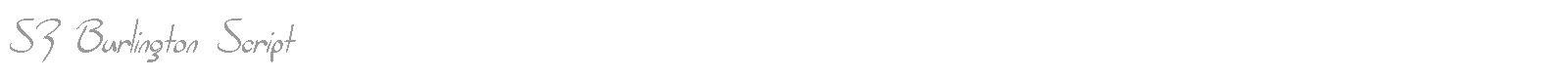 SF Burlington Script font preview